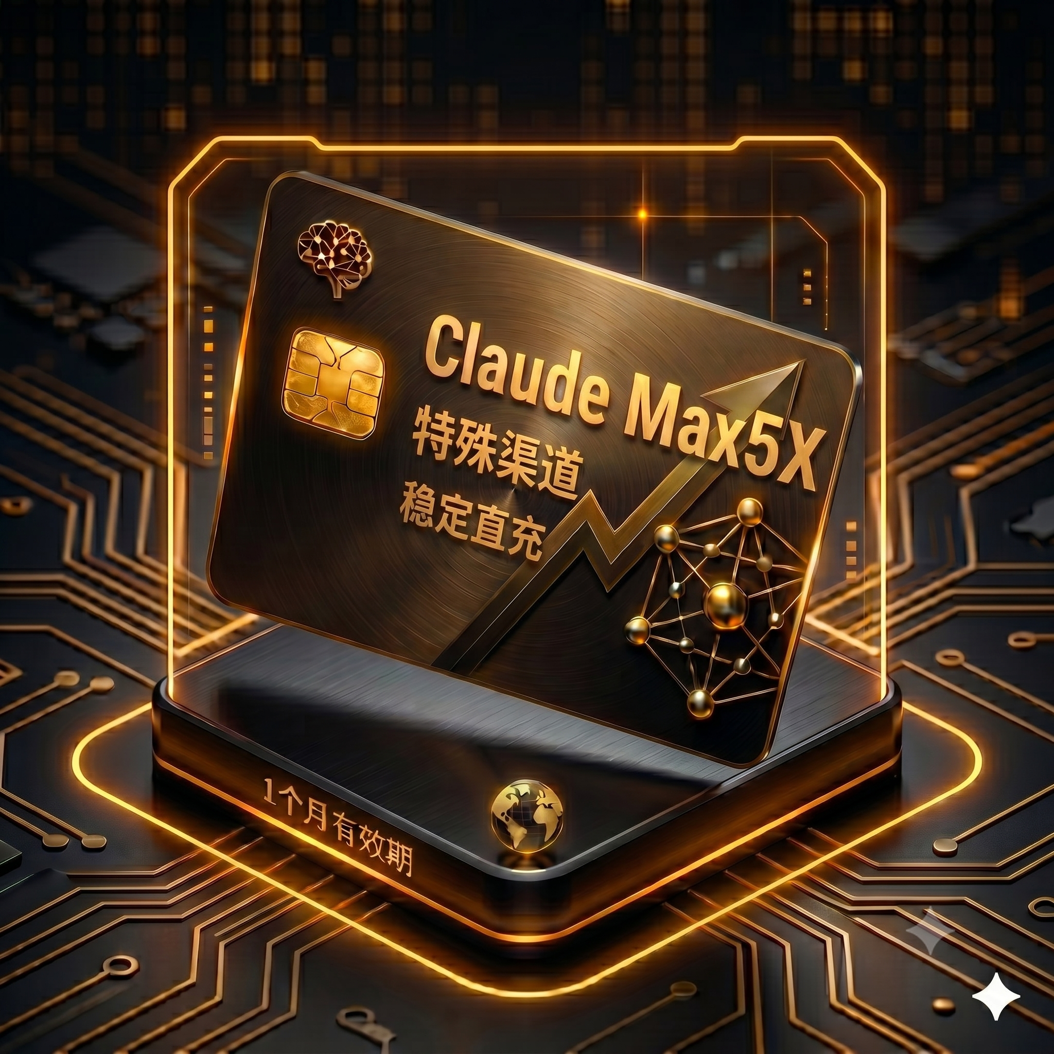 Claude Max5X 特殊渠道稳定直充（质保激活，自助充值服务，支持 支付宝红包口令 可免手续费））